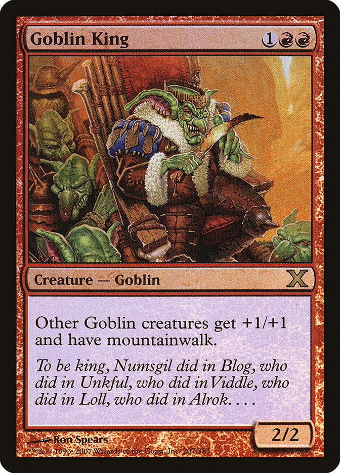 Goblin King (Premium Foil) [Tenth Edition] | The CG Realm