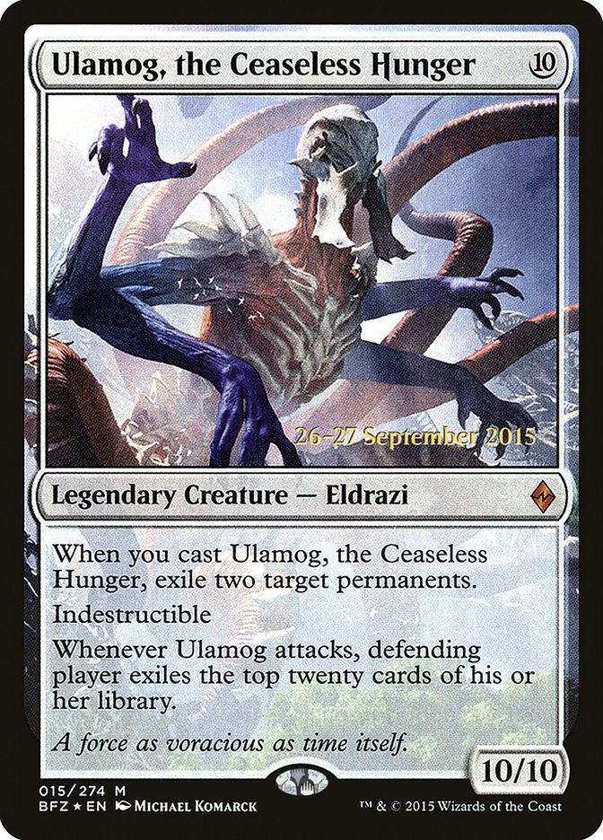 Ulamog, the Ceaseless Hunger [Battle for Zendikar Prerelease Promos] | The CG Realm