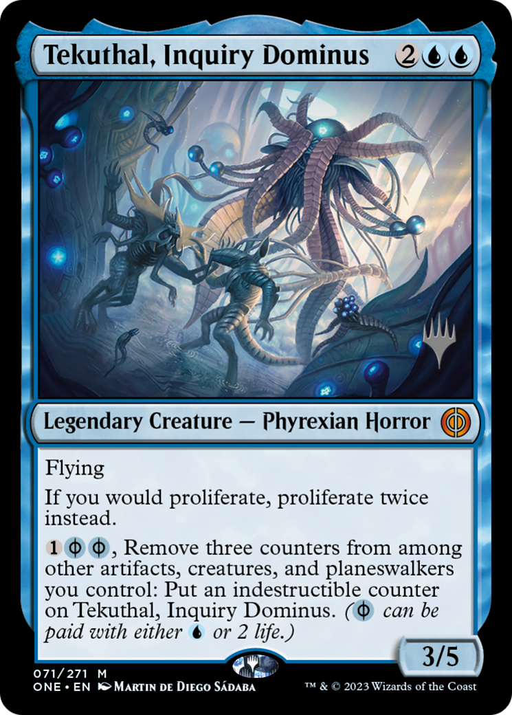 Tekuthal, Inquiry Dominus (Promo Pack) [Phyrexia: All Will Be One Promos] | The CG Realm