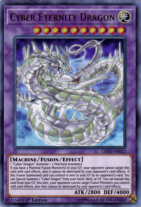 Cyber Eternity Dragon [LED3-EN012] Ultra Rare | The CG Realm