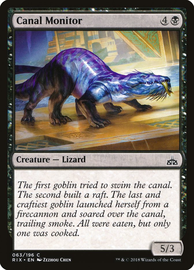 Canal Monitor [Rivals of Ixalan] | The CG Realm
