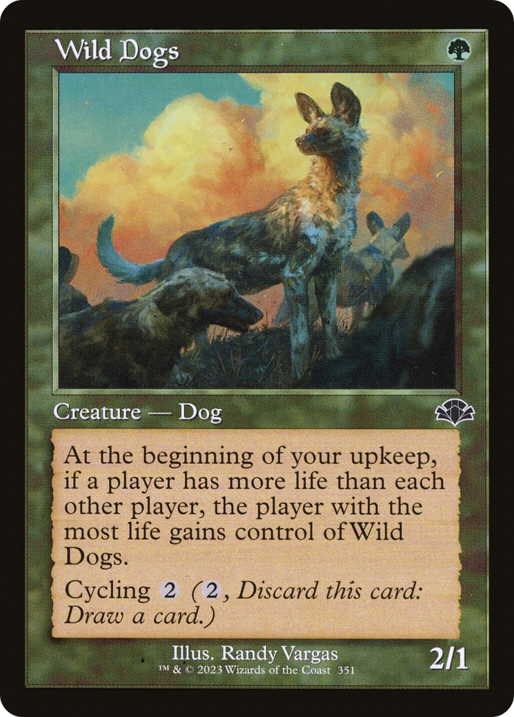 Wild Dogs (Retro) [Dominaria Remastered] | The CG Realm