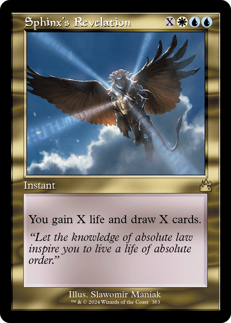 Sphinx's Revelation (Retro Frame) [Ravnica Remastered] | The CG Realm