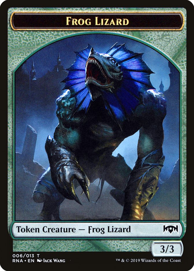 Ooze // Frog Lizard Double-Sided Token [Ravnica Allegiance Guild Kit Tokens] | The CG Realm