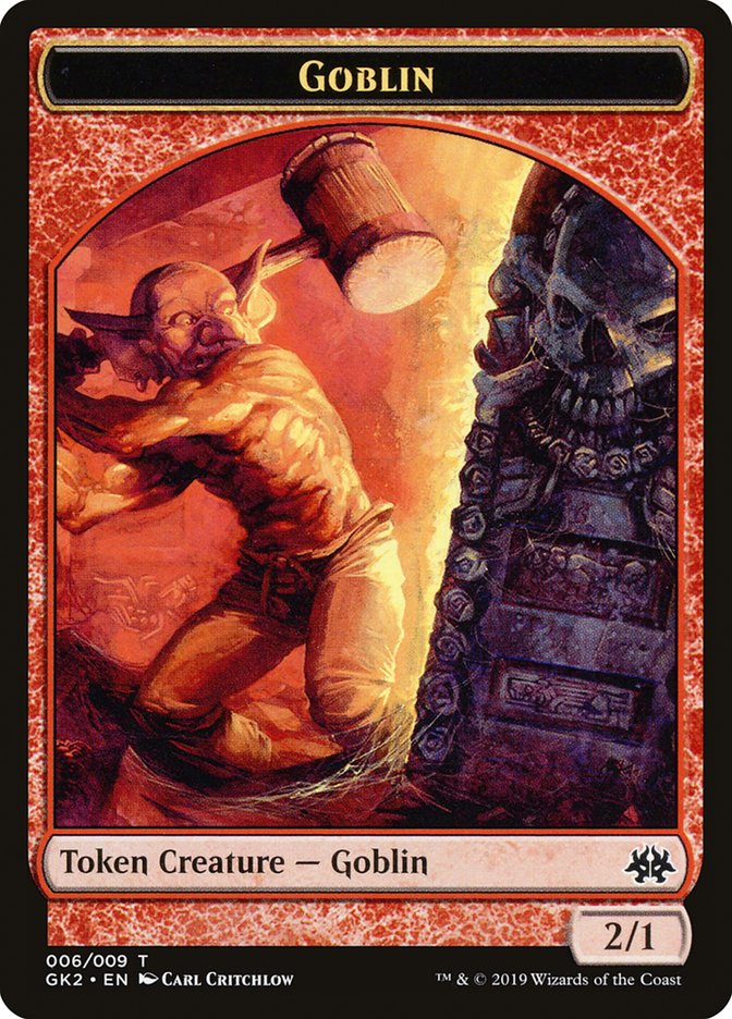 Dragon // Goblin Double-Sided Token [Ravnica Allegiance Guild Kit Tokens] | The CG Realm