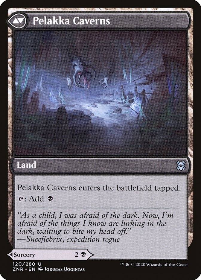 Pelakka Predation // Pelakka Caverns [Zendikar Rising] | The CG Realm