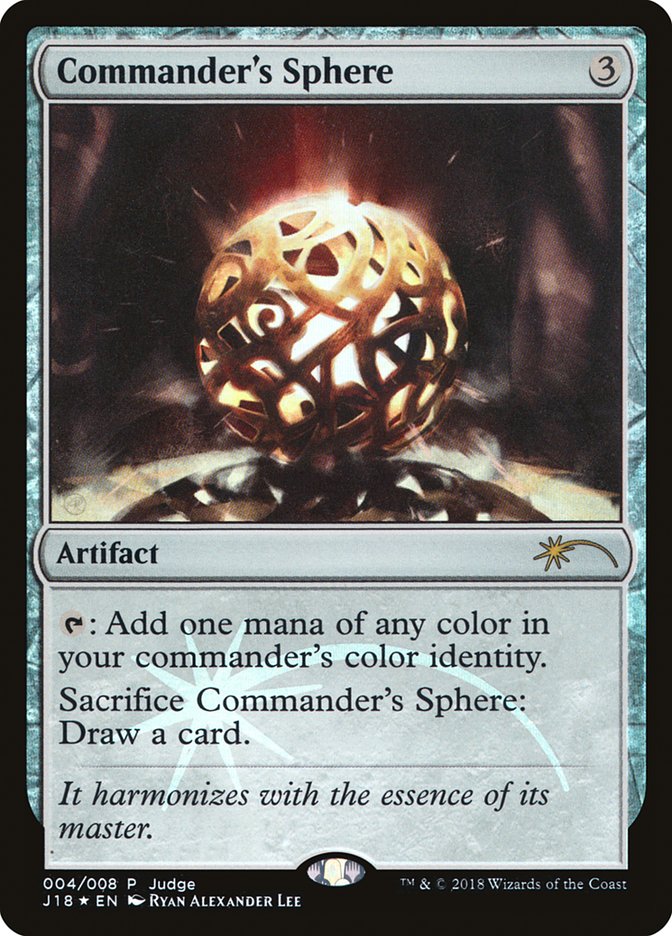 Commander's Sphere [Judge Gift Cards 2018] | The CG Realm