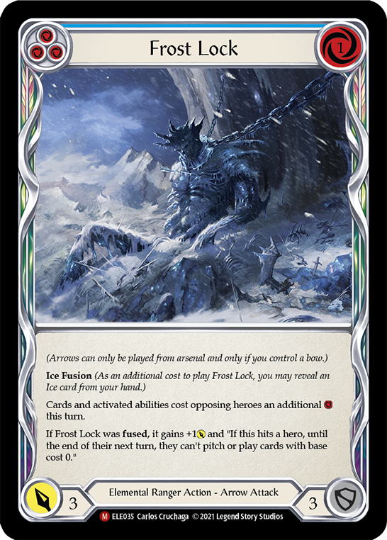 Frost Lock [ELE035] (Tales of Aria)  1st Edition Rainbow Foil | The CG Realm