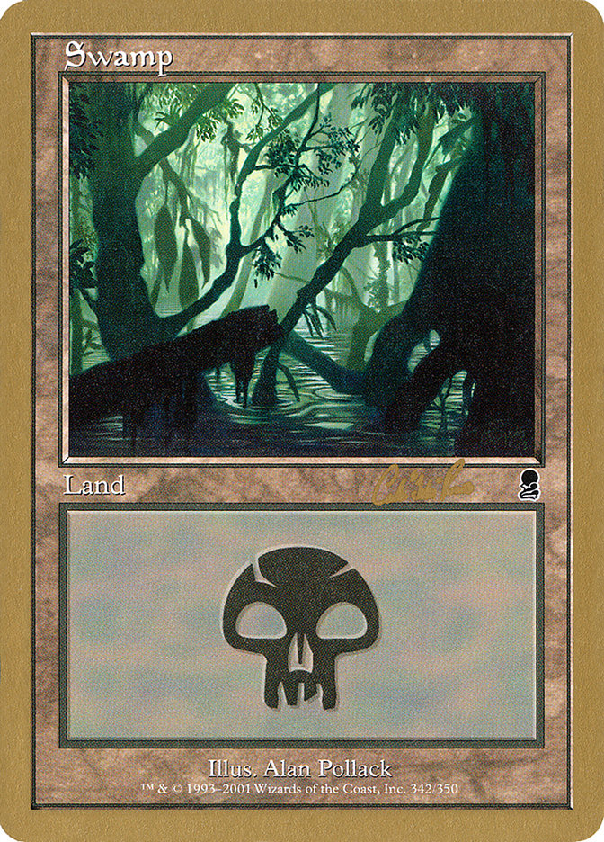 Swamp (cr342) (Carlos Romao) [World Championship Decks 2002] | The CG Realm