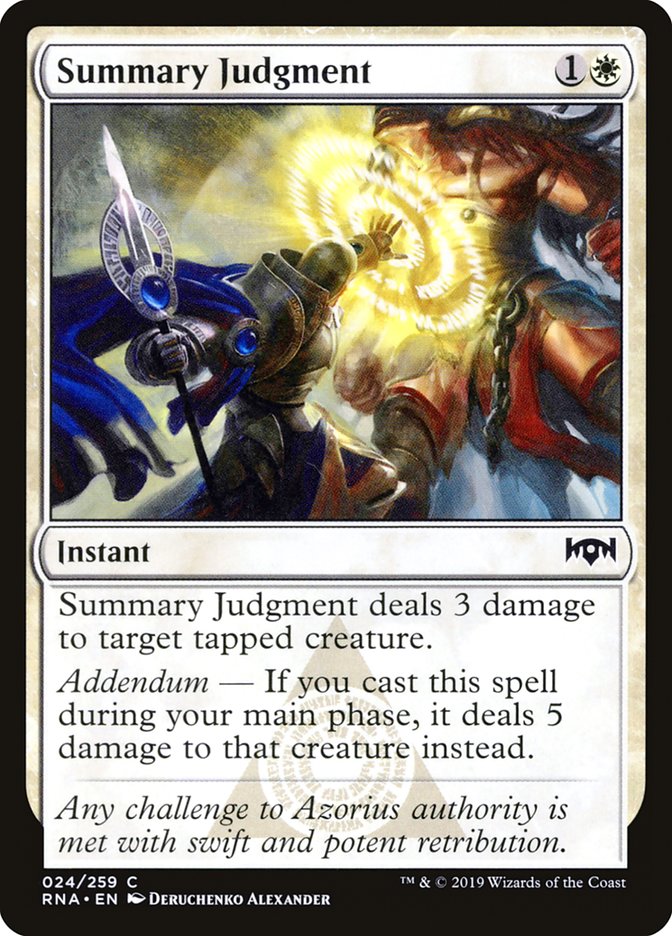 Summary Judgment [Ravnica Allegiance] | The CG Realm