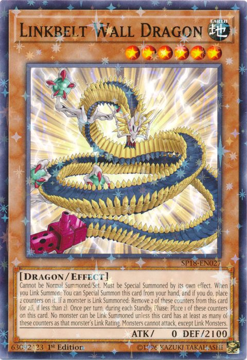 Linkbelt Wall Dragon [SP18-EN027] Starfoil Rare | The CG Realm