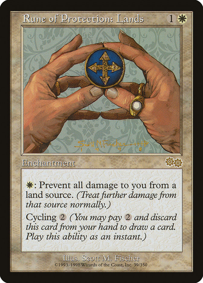 Rune of Protection: Lands [Urza's Saga] | The CG Realm