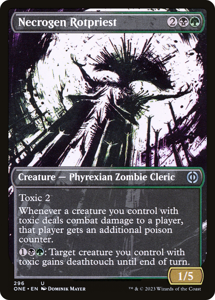 Necrogen Rotpriest (Borderless Ichor) [Phyrexia: All Will Be One] | The CG Realm