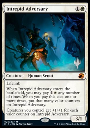 Intrepid Adversary (Promo Pack) [Innistrad: Midnight Hunt Promos] | The CG Realm