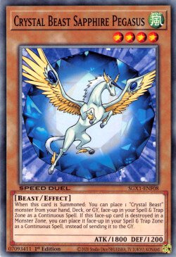 Crystal Beast Sapphire Pegasus [SGX1-ENF08] Common | The CG Realm