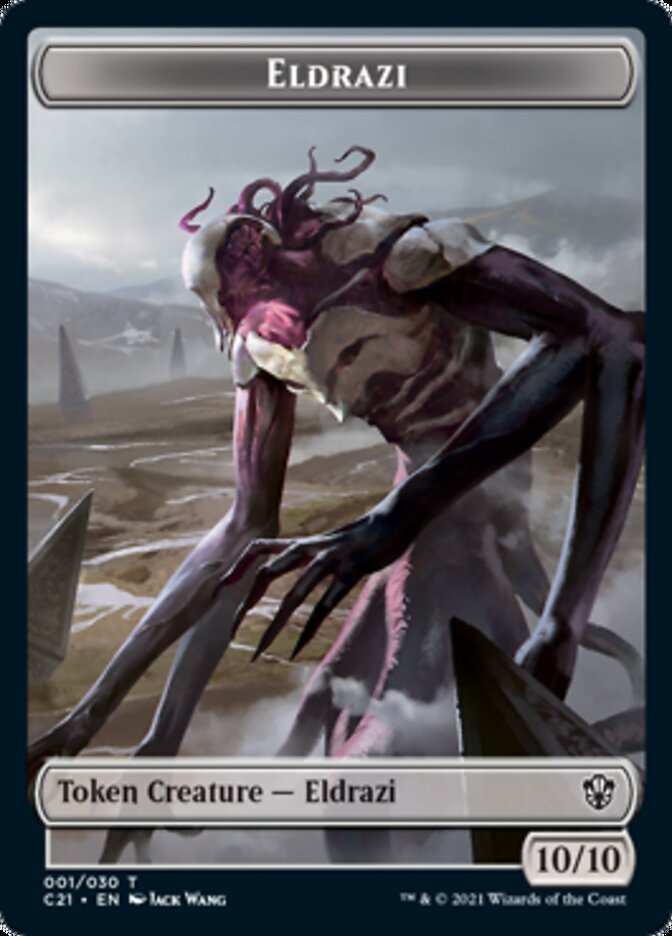 Eldrazi // Champion of Wits Double-Sided Token [Commander 2021 Tokens] | The CG Realm