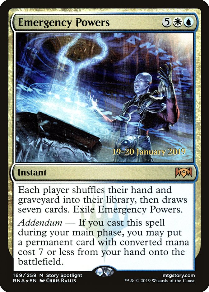 Emergency Powers [Ravnica Allegiance Prerelease Promos] | The CG Realm