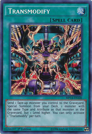 Transmodify [MP14-EN106] Secret Rare | The CG Realm