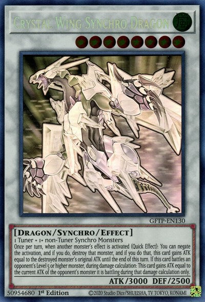 Crystal Wing Synchro Dragon [GFTP-EN130] Ghost Rare | The CG Realm