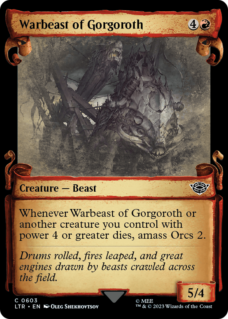 Warbeast of Gorgoroth [The Lord of the Rings: Tales of Middle-Earth Showcase Scrolls] | The CG Realm