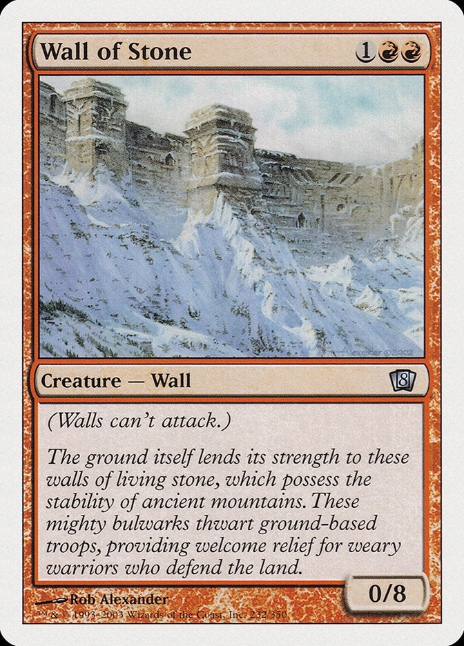 Wall of Stone [Eighth Edition] | The CG Realm