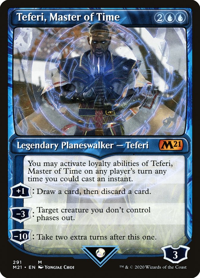 Teferi, Master of Time (Showcase) (291) [Core Set 2021] | The CG Realm