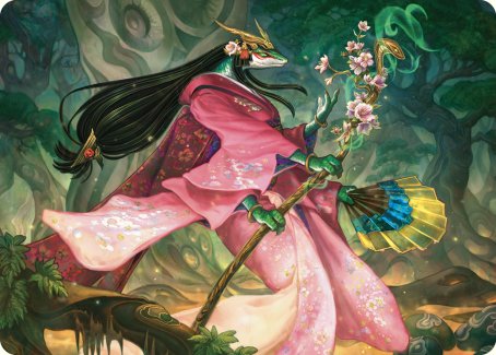 Sakiko, Mother of Summer Art Card [Commander Masters Art Series] | The CG Realm