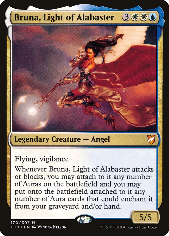 Bruna, Light of Alabaster (Oversized) [Commander 2018 Oversized] | The CG Realm