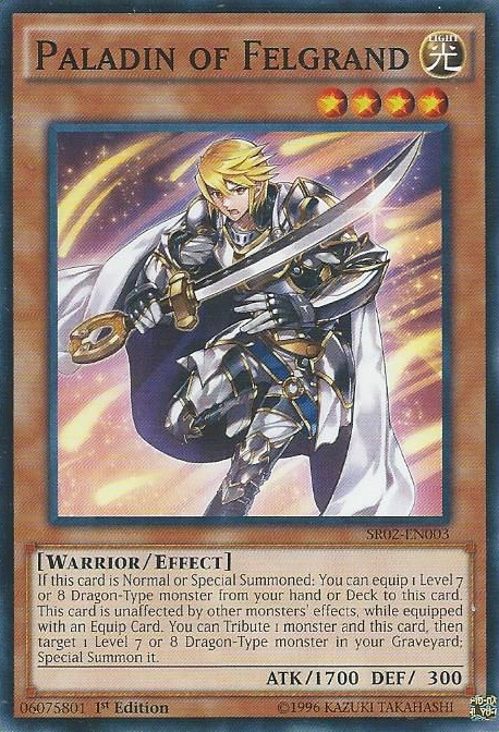 Paladin of Felgrand [SR02-EN003] Common | The CG Realm