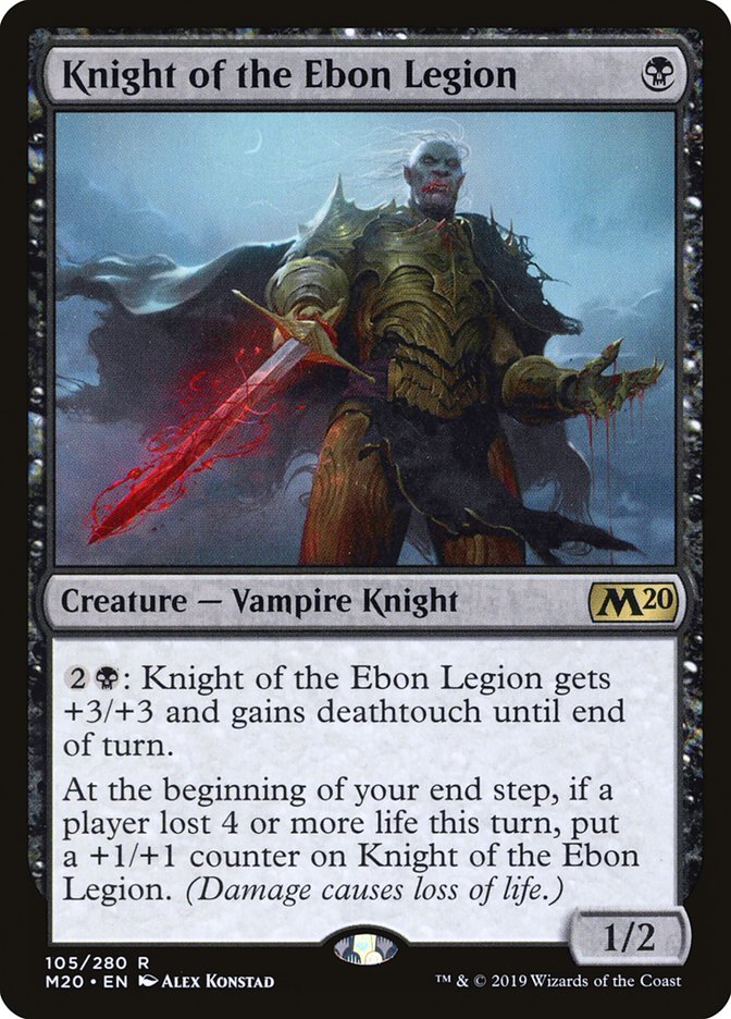 Knight of the Ebon Legion [Core Set 2020] | The CG Realm