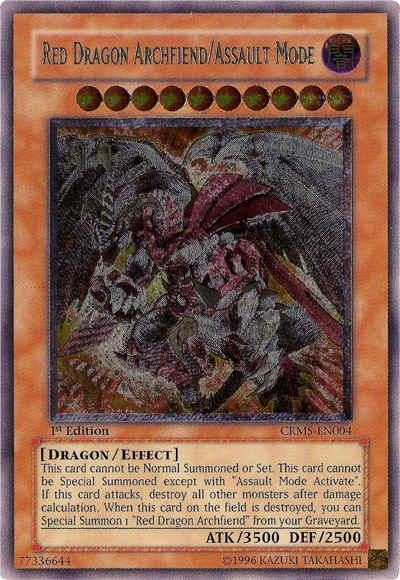 Red Dragon Archfiend/Assault Mode [CRMS-EN004] Ultimate Rare | The CG Realm