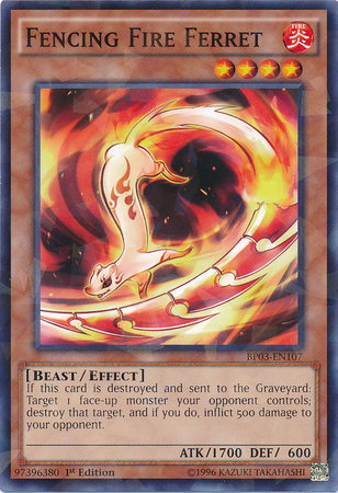 Fencing Fire Ferret [BP03-EN107] Shatterfoil Rare | The CG Realm