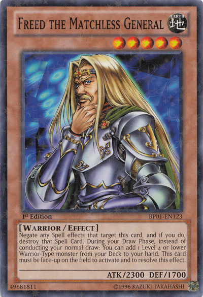 Freed the Matchless General [BP01-EN123] Starfoil Rare | The CG Realm