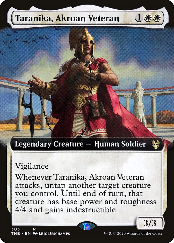 Taranika, Akroan Veteran (Extended Art) [Theros Beyond Death] | The CG Realm