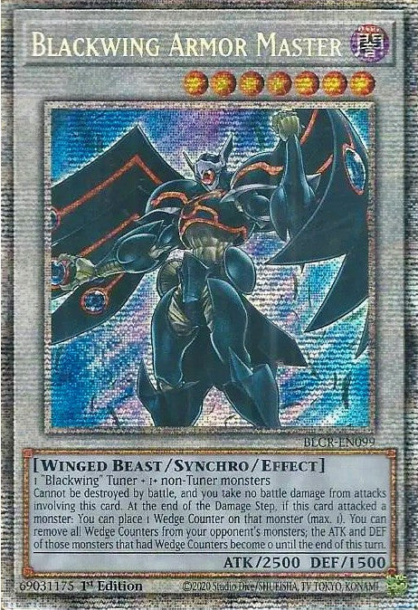 Blackwing Armor Master [BLCR-EN099] Starlight Rare | The CG Realm