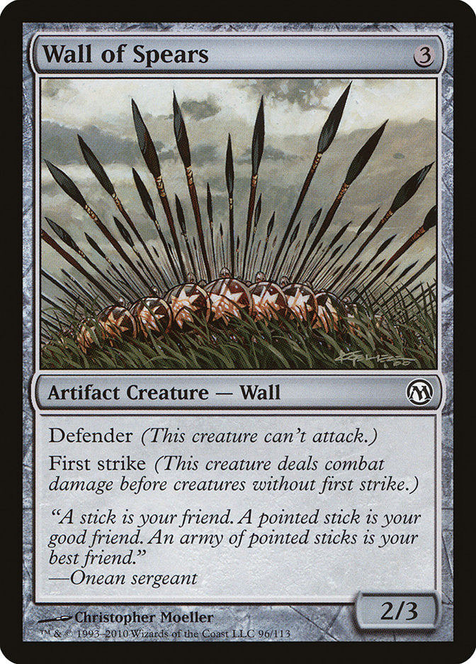 Wall of Spears [Duels of the Planeswalkers] | The CG Realm