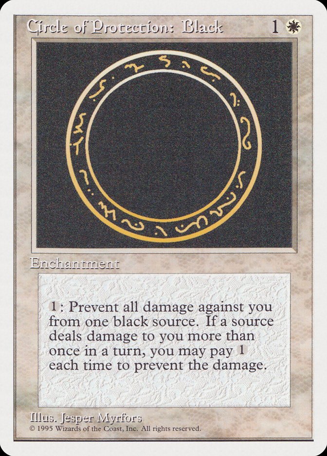 Circle of Protection: Black [Rivals Quick Start Set] | The CG Realm