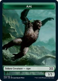 Ape // Germ Double-Sided Token [Double Masters Tokens] | The CG Realm