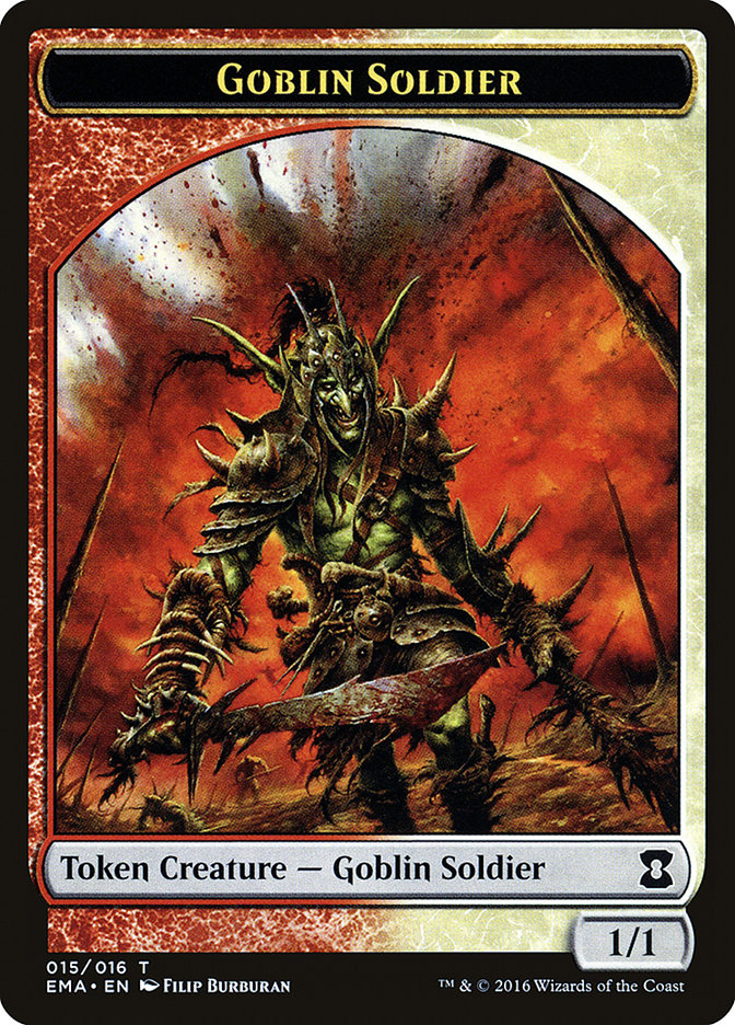 Goblin Soldier Token [Eternal Masters Tokens] | The CG Realm