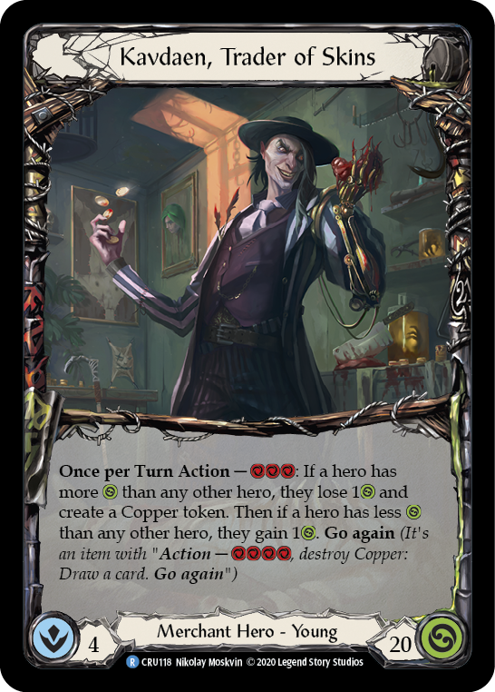 Kavdaen, Trader of Skins [CRU118] (Crucible of War)  1st Edition Normal | The CG Realm