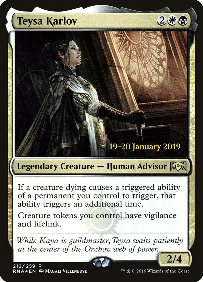 Teysa Karlov [Ravnica Allegiance Prerelease Promos] | The CG Realm