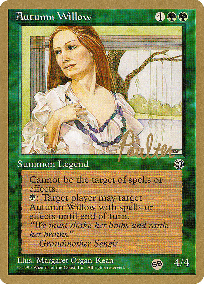 Autumn Willow (Preston Poulter) (SB) [Pro Tour Collector Set] | The CG Realm