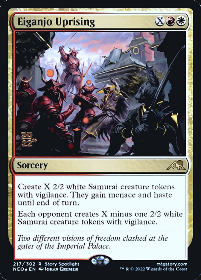 Eiganjo Uprising [Kamigawa: Neon Dynasty Prerelease Promos] | The CG Realm