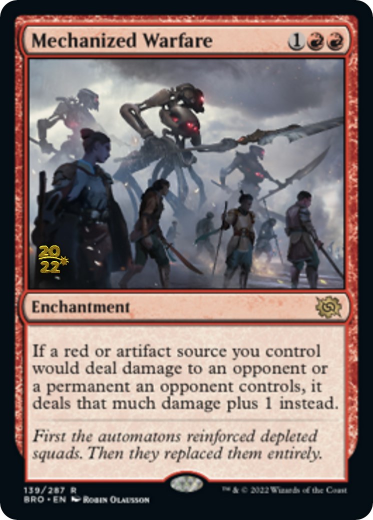 Mechanized Warfare [The Brothers' War Prerelease Promos] | The CG Realm