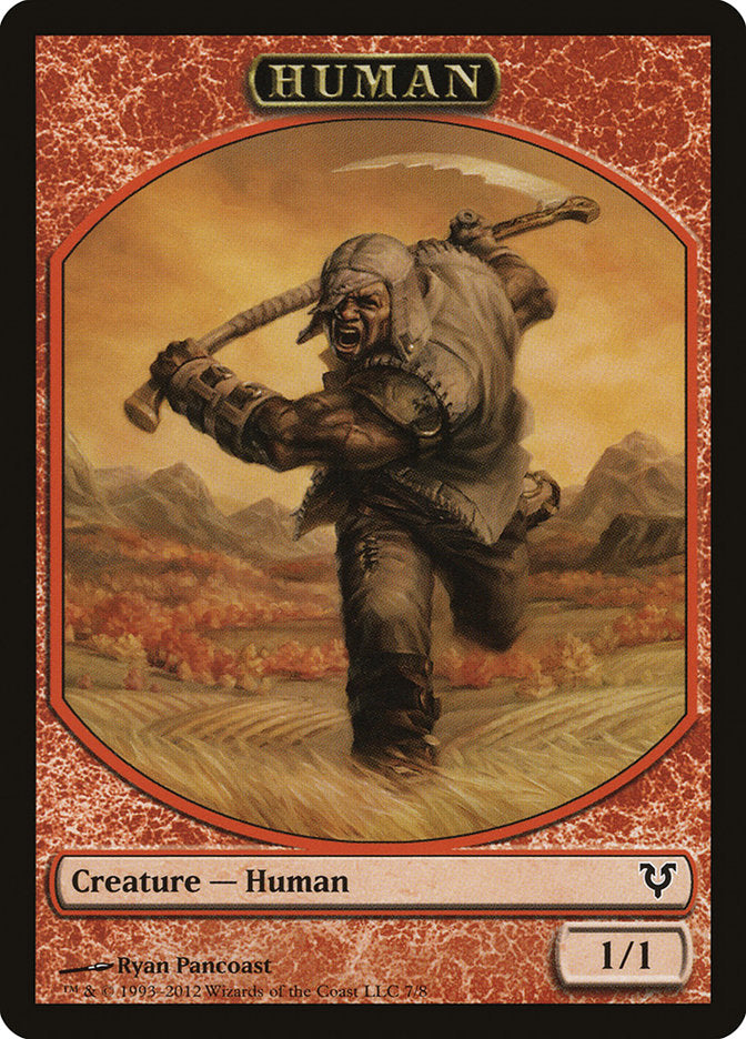 Human Token (7/8) [Avacyn Restored Tokens] | The CG Realm