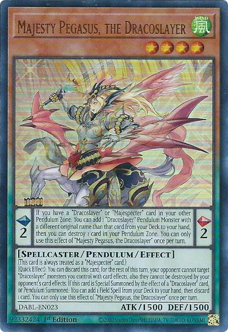 Majesty Pegasus, the Dracoslayer [DABL-EN023] Ultra Rare | The CG Realm