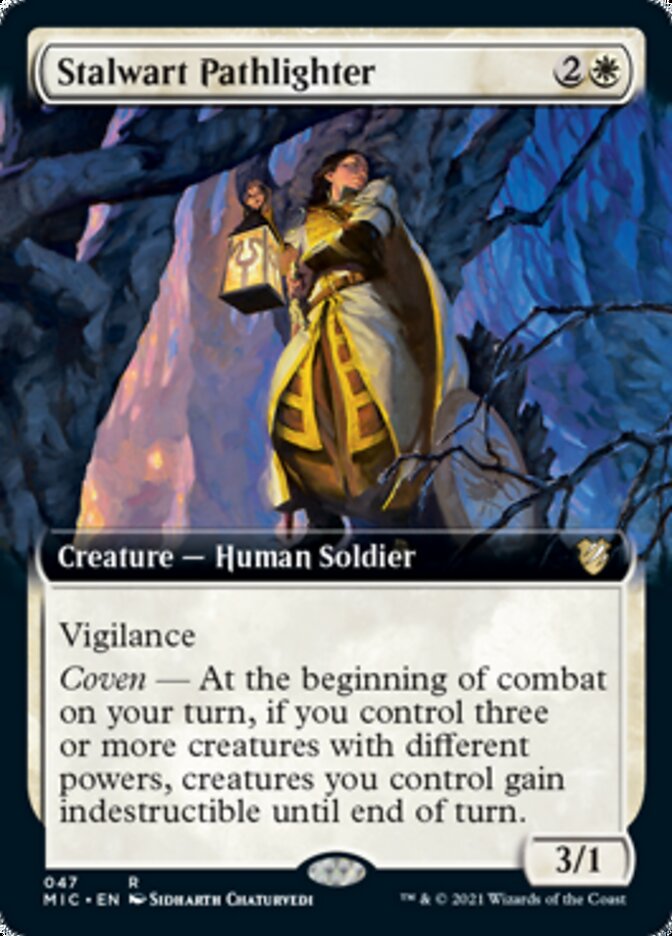 Stalwart Pathlighter (Extended Art) [Innistrad: Midnight Hunt Commander] | The CG Realm