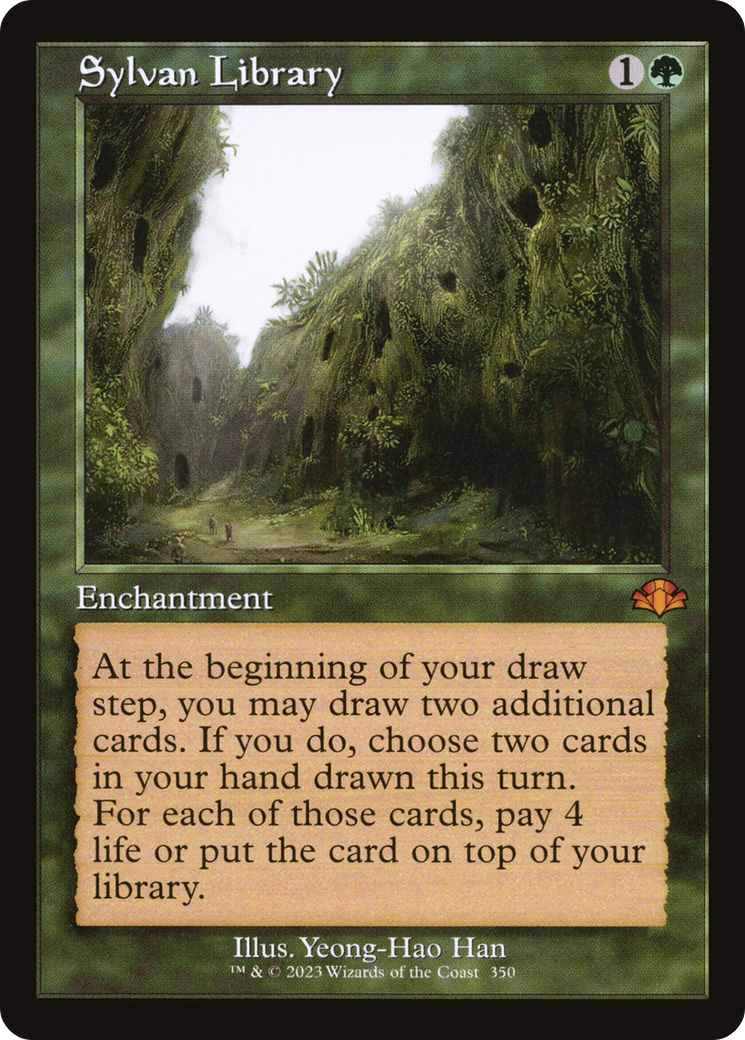 Sylvan Library (Retro) [Dominaria Remastered] | The CG Realm