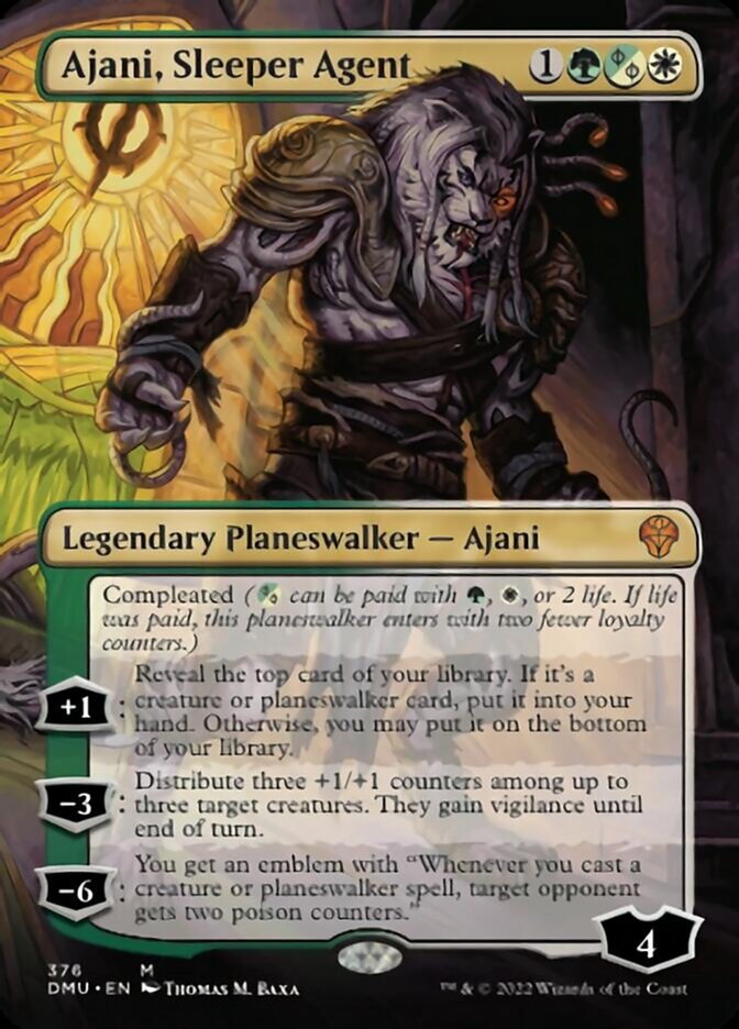 Ajani, Sleeper Agent (Borderless) (376) [Dominaria United] | The CG Realm