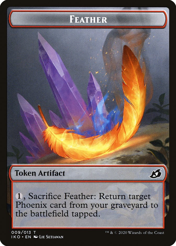 Feather Token [Ikoria: Lair of Behemoths Tokens] | The CG Realm